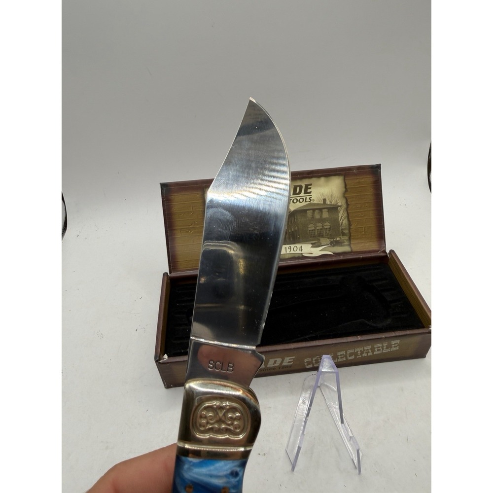 Schrade  CUTLERY SCLG HAND MADE BIG BASS‎ KNIFE 2007 LIMITED ISSUE Never Used - Picture 5 of 8